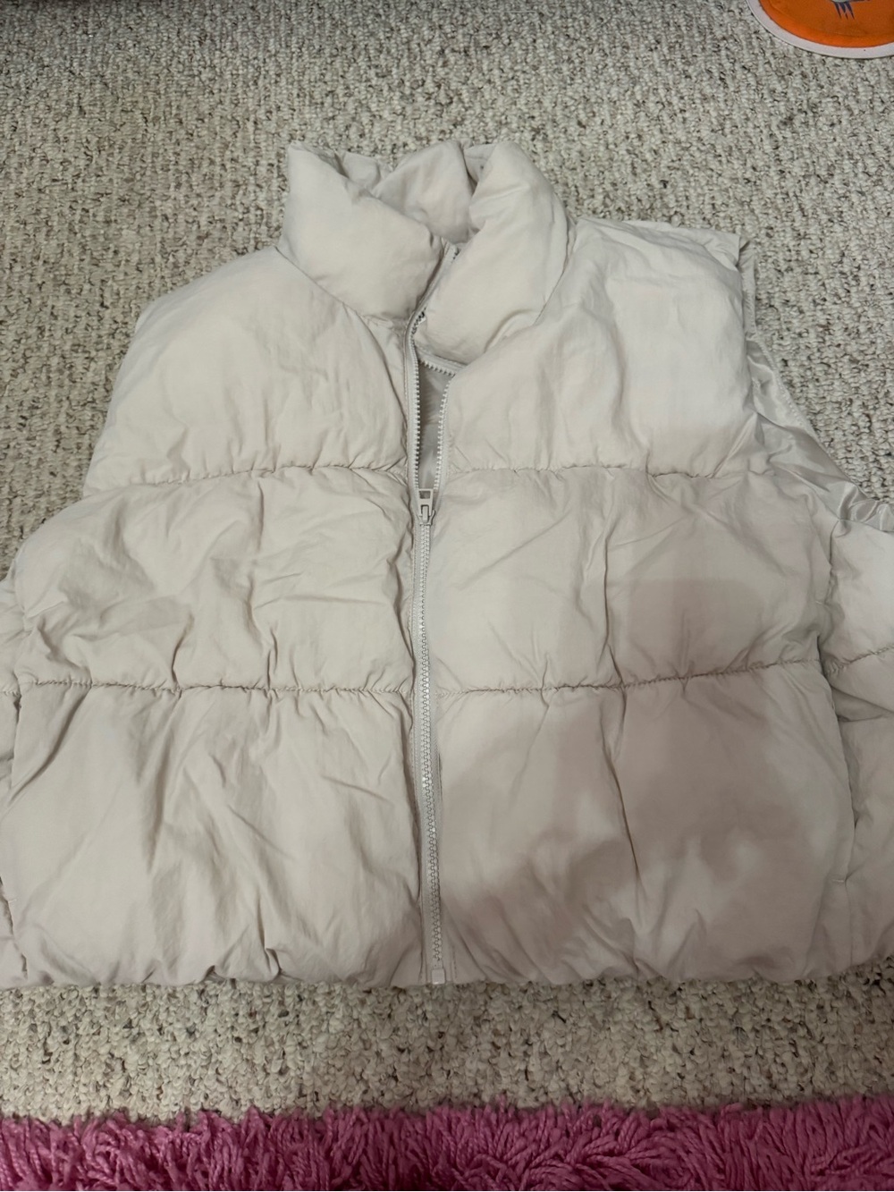 H&M Cream Puffer Vest